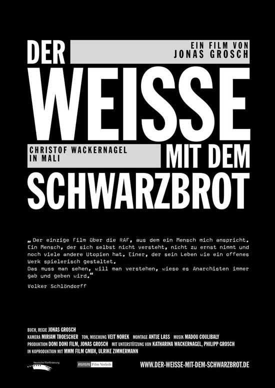 Jonas Grosch · Der Weisse Mit Dem Schwarzbrot (DVD) (2008)