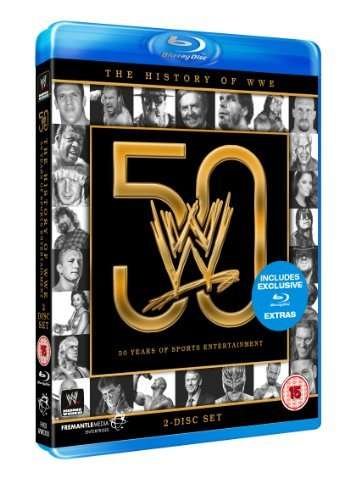 Cover for History of Wwe: 50 Years of Sports Entertainment · The History Of Wwe 50 Years Of Sports Entertainment (Blu-ray) (2013)