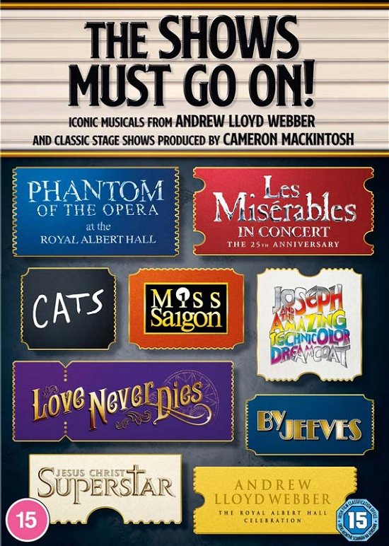 Cover for Musical · Show Must Go On! Ultimate Musicals Collection (DVD) (2020)