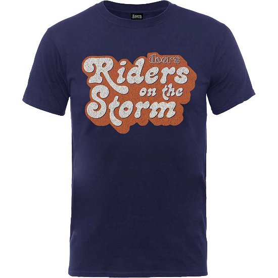 The Doors Unisex T-Shirt: Riders on the Storm Logo - The Doors - Produtos - Merch Traffic - 5056170625029 - 22 de janeiro de 2020