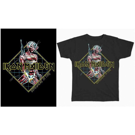 Iron Maiden Unisex T-Shirt: Somewhere in Time Diamond - Iron Maiden - Koopwaar -  - 5056170654029 - 