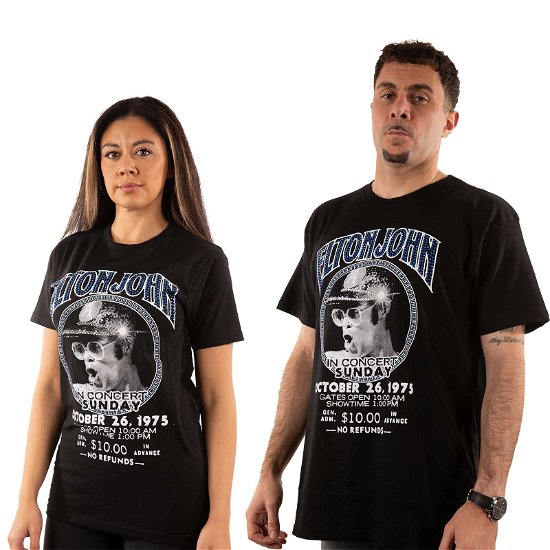 Elton John Unisex T-Shirt: In Concert (Embellished) - Elton John - Merchandise -  - 5056561043029 - 