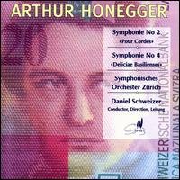 Honegger / Schweizer / Zurich Symphony Orchestra · Symphony 2 & 4 (CD) (1997)