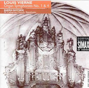 Organ Symphonies Nos 1 & 4 - Vierne / Boysen - Musique - SIMAX - 7025560105029 - 12 octobre 1993