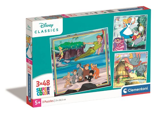 Puslespil Disney Classics, 3x48 brikker - Clementoni - Board game -  - 8005125253029 - July 1, 2024