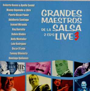 Cover for Various Artists · Grandes Maestro De La Salsa Live 3 (CD) (2015)