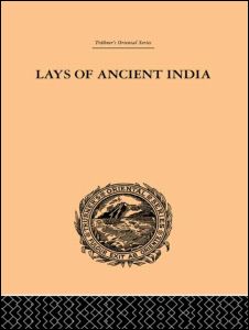 Cover for Romesh Chunder Dutt · Lays of Ancient India: Selections from Indian Poetry Rendered into English Verse (Hardcover Book) (2000)