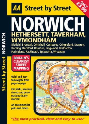 Cover for Aa Publishing · Aa Street by Street: Norwich: Hethersett, Taverham, Wymondham (Pocketbok) [3rd edition] (2007)