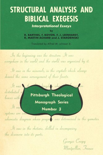 Cover for R Barthes · Structural Analysis and Biblical Exegesis (Paperback Book) (1974)