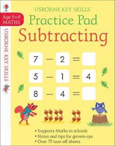 Subtracting Practice Pad 5-6 - Key Skills - Sam Smith - Boeken - Usborne Publishing Ltd - 9781474948029 - 28 juni 2018