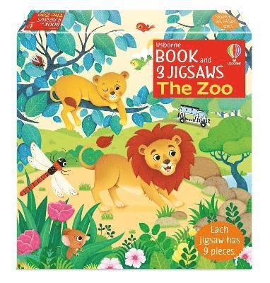 Usborne Book and 3 Jigsaws: The Zoo - Book and 3 Jigsaws - Sam Taplin - Books - Usborne Publishing Ltd - 9781805078029 - April 11, 2024