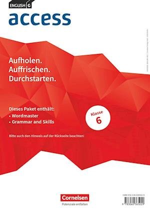 Cover for Cornelsen Verlag GmbH · English G Access Band 2: 6. Schuljahr - Wordmaster und Grammar and Skills (Im Paket) (Paperback Book) (2021)