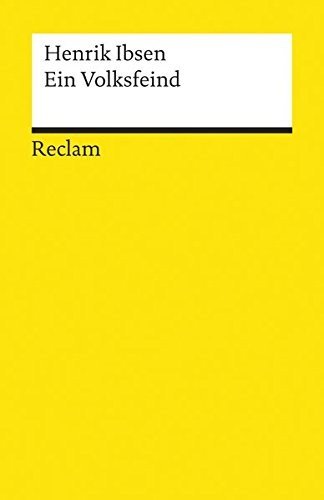 Cover for Henrik Ibsen · Reclam UB 01702 Ibsen.Volksfeind (Book)