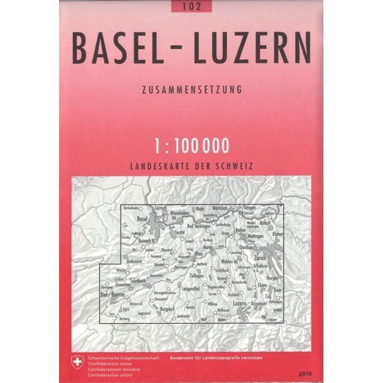 Cover for Switzerland Swisstopo · Basel / Luzern 2010 (Map) (2022)