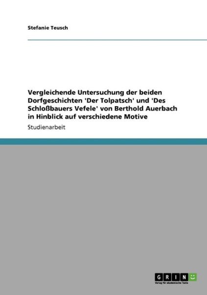 Cover for Teusch · Vergleichende Untersuchung der b (Book) [German edition] (2013)
