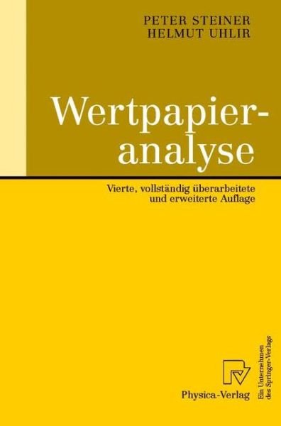 Cover for Peter Steiner · Wertpapieranalyse (Taschenbuch) [4th edition] (2000)