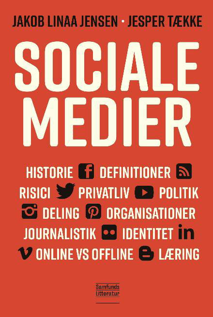 Cover for Jakob Linaa Jensen og Jesper Tække · Sociale medier (Paperback Book) [1. Painos] (2018)