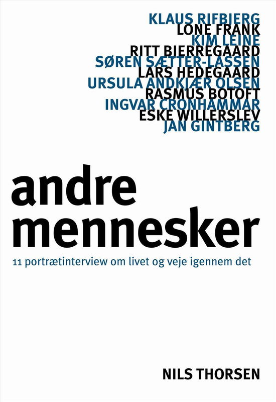 Cover for Nils Thorsen · Andre mennesker (Sewn Spine Book) [1. Painos] (2016)