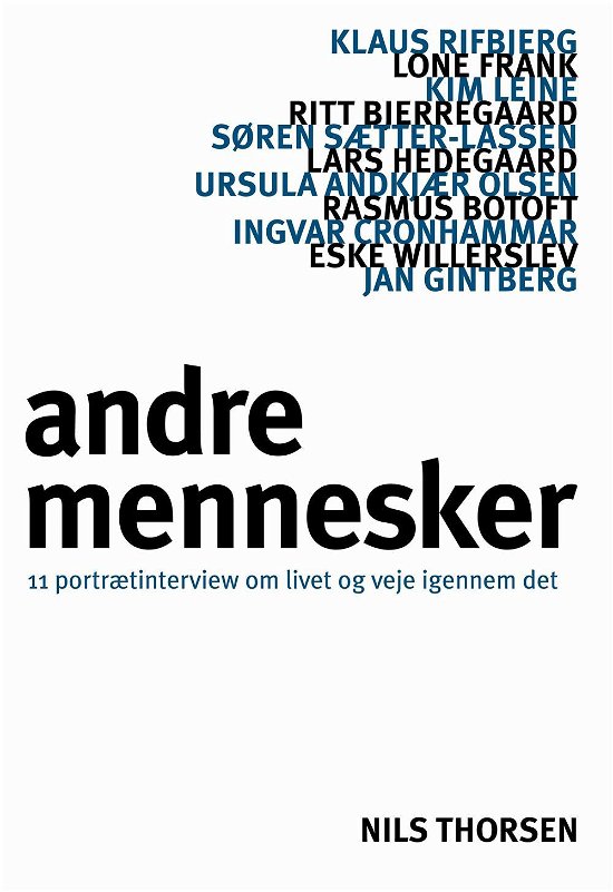 Cover for Nils Thorsen · Andre mennesker (Sewn Spine Book) [1e uitgave] (2016)