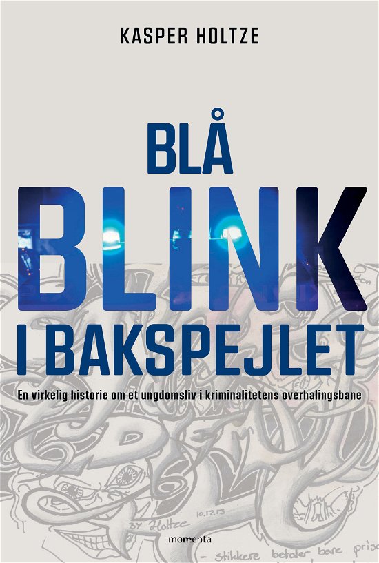 Cover for Kasper Holtze · Blå blink i bakspejlet (Poketbok) (2018)