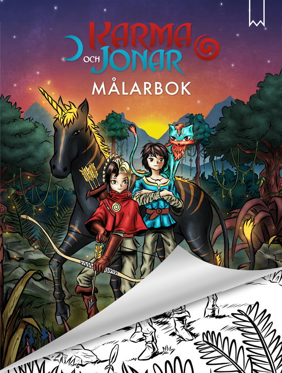 Målarbok Karma och Jonar - Zelda Falköga - Livres - Bookmark Förlag - 9789189820029 - 13 mars 2024