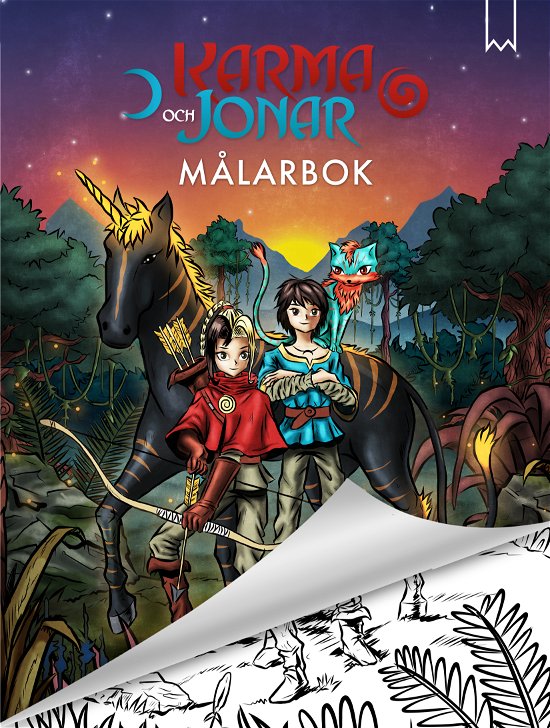 Cover for Zelda Falköga · Målarbok Karma och Jonar (Book) (2024)