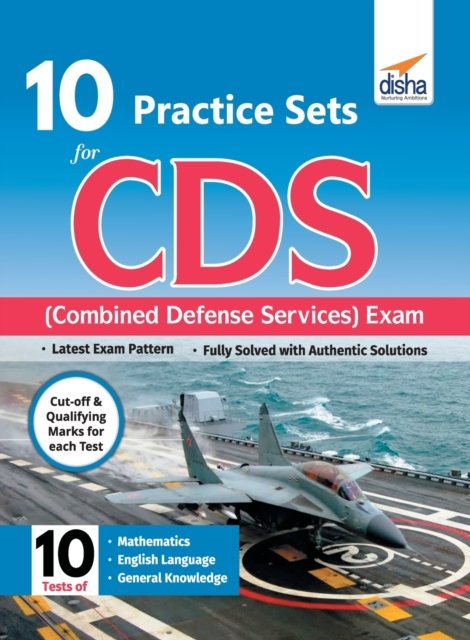 Cover for Disha Experts · 10 Practice Sets Workbook for Cds (Combined Defence Services) Exam (Paperback Book) (2018)