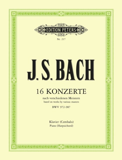 Cover for Concertos after various composers (Sheet music) (2001)