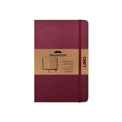 Cover for Moustachine · Moustachine Classic Linen Pocket Burgundy Ruled Flex (Book) (2024)