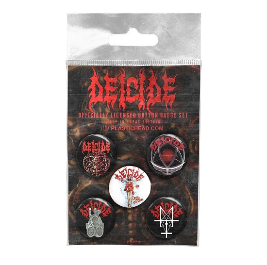 Cover for Deicide · Deicide Button Badge Set (Badge) (2022)