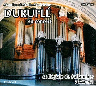 Cover for M. Durufle · En Concert Sallanches 1970 (CD) (2009)