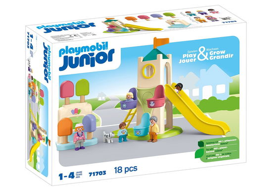 Cover for Playmobil · Junior: Adventure Tower With Ice Cream Booth (71703) (Toys)