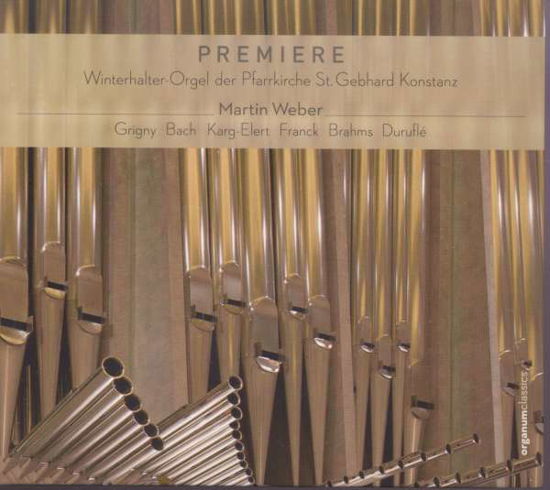 Cover for Martin Weber · Winterhalter-orgel St. Gebhard (CD) (2019)