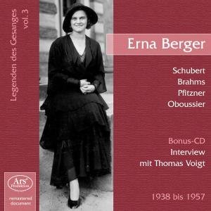Lieder & Arias 3 - Schubert / Brahms / Schumann / Erna - Musik - ARS PRODUKTION - 4260052387030 - 2009