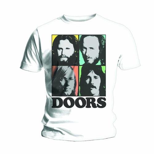 Cover for The Doors · The Doors Unisex T-Shirt: Colour Box (T-shirt) [size M] [White - Unisex edition] (2015)