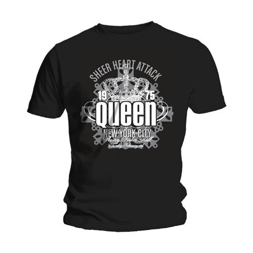 Queen Unisex T-Shirt: Sheer Heart Attack Black - Unisex edition