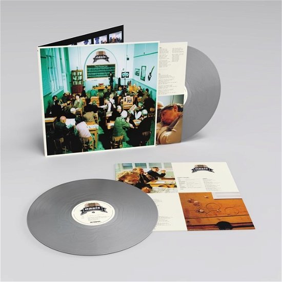 Cover for Oasis · The Masterplan (LP) [Limited 25th Anniversary Silver Vinyl edition] (2023)