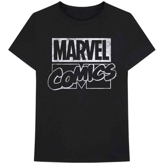 Cover for Marvel Comics · Marvel Comics Unisex T-Shirt: Logo (T-shirt) [size XL] [Blue - Unisex edition]