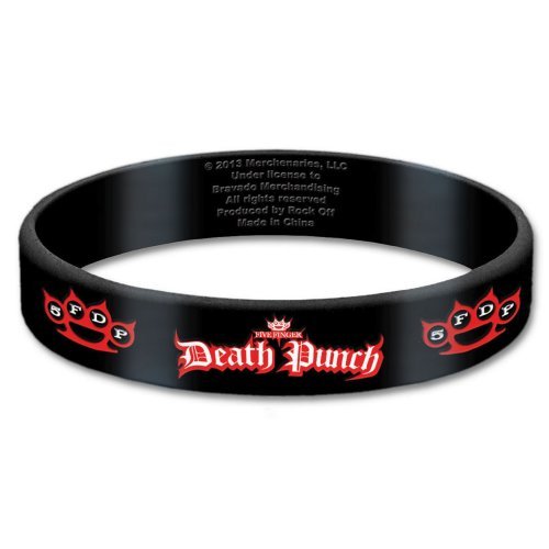 Five Finger Death Punch Gummy Wristband: Logo - Five Finger Death Punch - Merchandise - Unlicensed - 5055295369030 - 25. november 2014