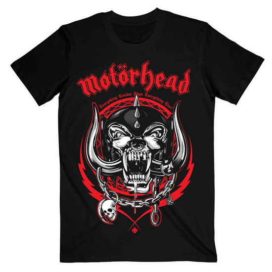 Motorhead Unisex T-Shirt: Lightning Wreath - Motörhead - Merchandise - Global - Apparel - 5055295372030 - 15. januar 2020