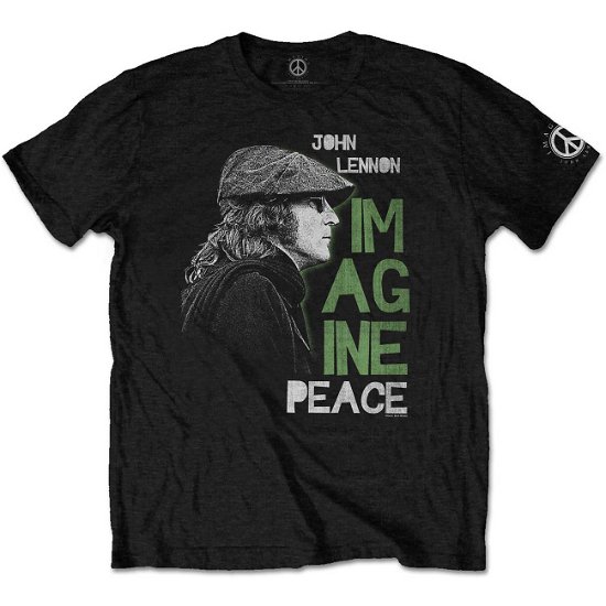 Cover for John Lennon · John Lennon Unisex T-Shirt: Imagine Peace (T-shirt) [size S] [Black - Unisex edition]