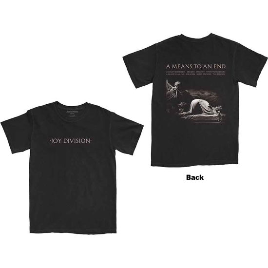 Joy Division Unisex T-Shirt: A Means To An End (Back Print) - Joy Division - Koopwaar -  - 5056368660030 - 