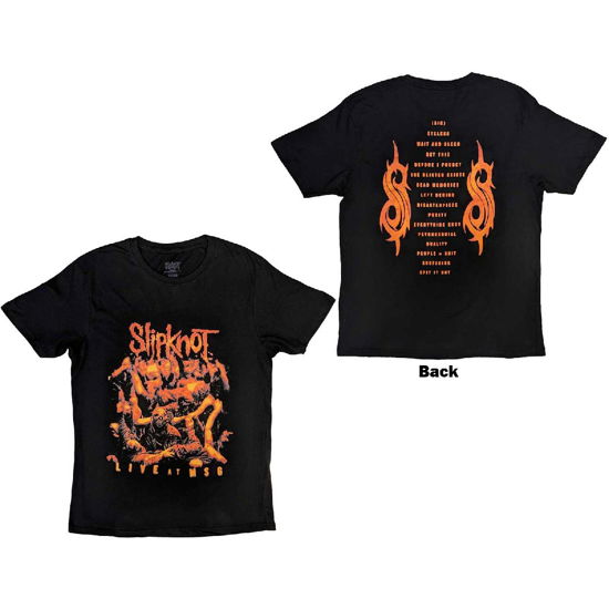 Slipknot Unisex T-Shirt: Live at MSG Orange (Back Print) - Slipknot - Merchandise -  - 5056737208030 - 