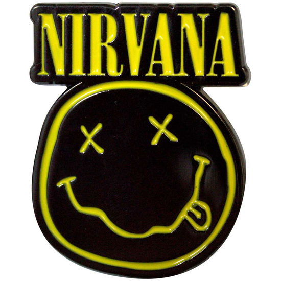 Cover for Nirvana · Nirvana Pin Badge: Logo &amp; Happy Face Cut-Out (Anstecker) (2024)