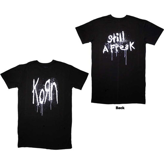 Cover for Korn · Korn Ladies T-Shirt Dress: Still A Freak (Black) (Back Print) (Bekleidung) [size S] (2024)