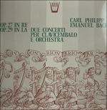 Cover for Carl Philipp Emanuel Bach  · Concerto Per Clavicembalo N.27 E N.29 (VINYL)