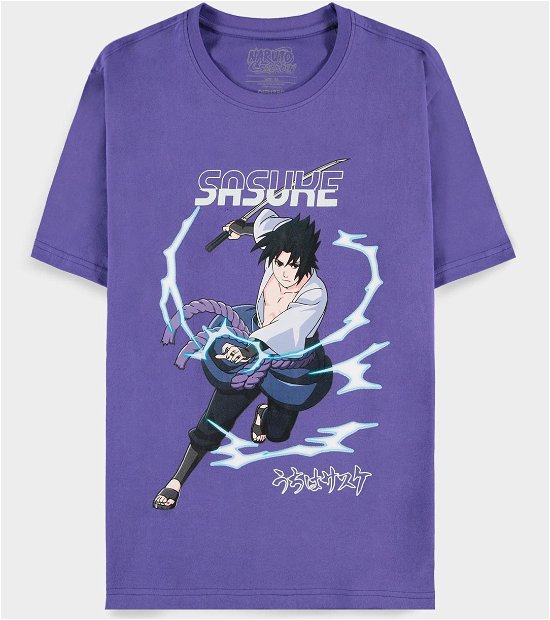 NARUTO - Sasuke Purple - Men T-Shirt - TShirt - Merchandise -  - 8718526141030 - 