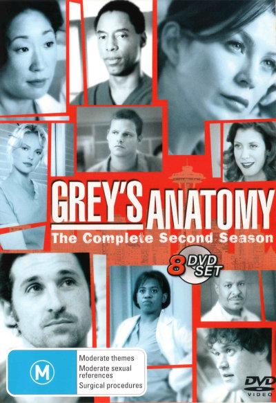 Cover for Greys Anatomy · Grey's Anatomy: Season 2 (DVD) (2009)