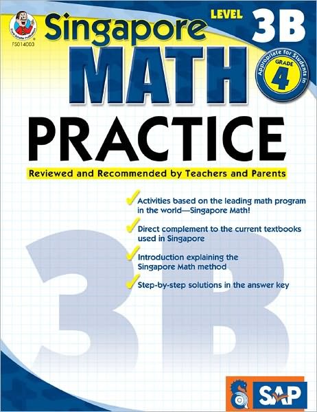 Cover for Frank Schaffer Publications · Singapore Math Practice Level 3b, Grade 4 (Paperback Bog) (2009)
