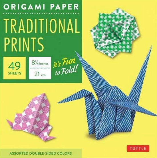 Cover for Tuttle Publishing · Origami Paper - Traditional Prints - 8 1/4&quot; - 49 Sheets: Tuttle Origami Paper: Large Origami Sheets Printed with 6 Different Patterns: Instructions for 6 Projects Included (Stationery) (2006)